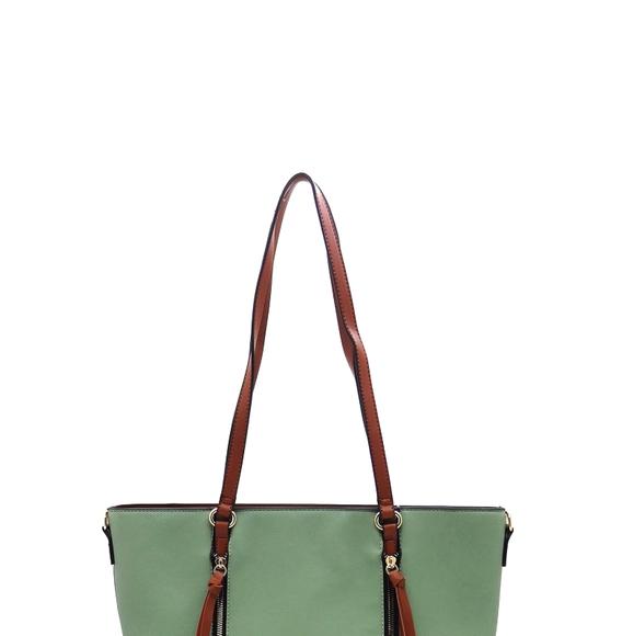 Fashion Zipper 2-in-1 Shopper Set
